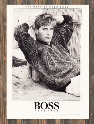 Hugo Boss - Reklame Werbeanzeige Original-Werbung 1985 (1)
