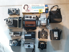 Vintage Camera Lot Kodak Polaroid Revere Argus Keystone Brownie Sylvania Flash