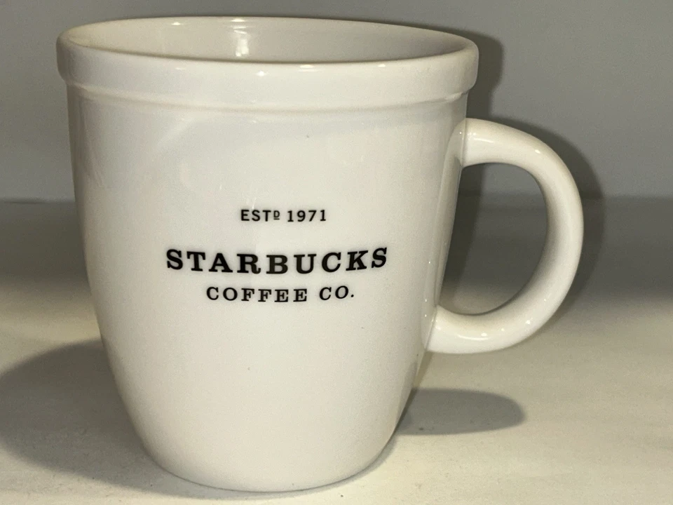 Taza Starbucks 2007 Barista Abbey cerámica blanca Starbucks Coffee Co Est 1971 Foto 3 de 4