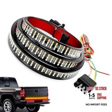 Car LED Tailgate Light Bar - IP65 Water-Proof Triple Row Tail Strip with Light
