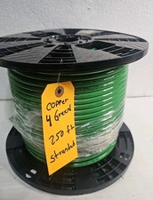250 Ft' of 4 AWG Stranded Copper Unshielded XHHW-2 600V XL 1  Cable Wire GREEN 