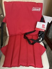 NEW Tags COLEMAN Portable Stadium Seat Cushion w/ Backrest lightweight padded