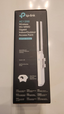 TP-Link Omada EAP225-Outdoor AC1200 Wireless Access Point POE - NON-FUNCTIONAL 