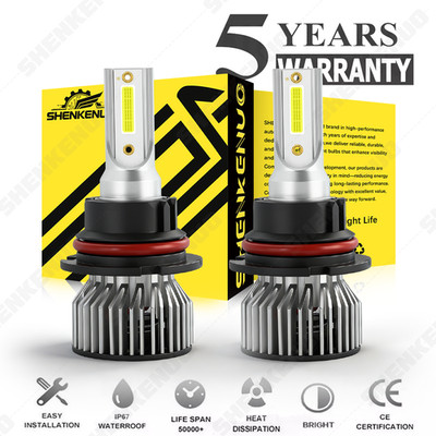 2X 9007/HB5 LED Headlight Bulbs Kit 6000K White High Low Beam light super Bright