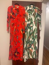 2 AUTH FARM RIO White and Red Maxi Dress EXTRA SMALL XS