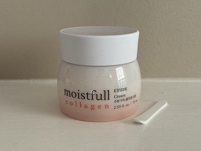 ETUDE Moistfull Collagen Cream Korean Skin Care Beauty 2.53 oz not sealed
