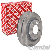 2X febi Bremsscheiben Ø284Mm Hinten Passend FÜR Hyundai I30 KIA Cee'd PRO