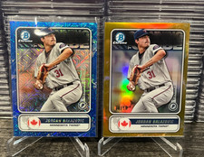 2020 Bowman Chrome Jordan Balazovic STG Blue Gold Rookie Refractor #d /150 /50