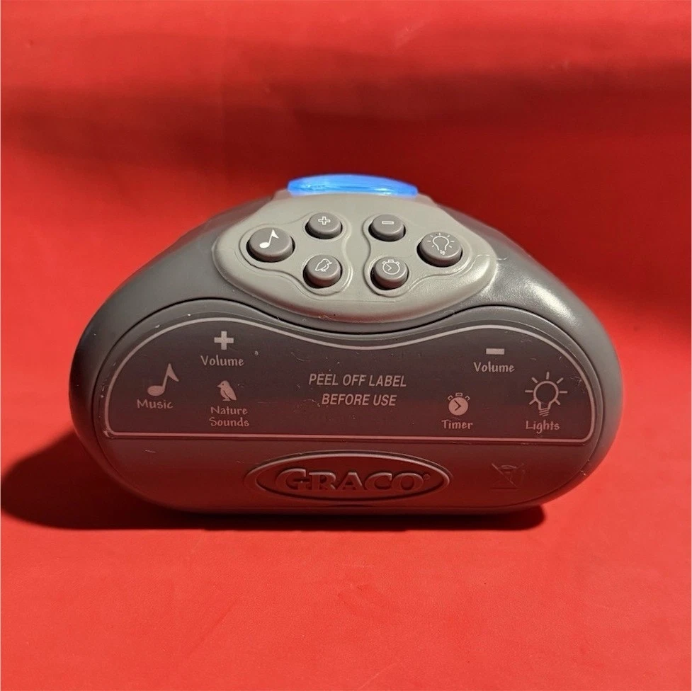 Graco Baby Swing Control Panel Gray Blue Music Timer Lights Volume