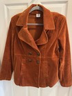 Cabi Professor Peacoat Corduroy Coat #4123 Burnt Orange M Jacket Blazer