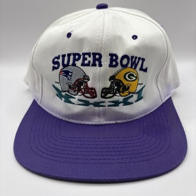 Vintage 90 s New England Patriots VS Green Bay Packers Super Bowl Snapback Hat