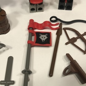 Vintage LEGO Castle Wolfpack Renegades 6038 Incomplete Set With Minifigures