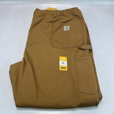 Carhartt Washed Duck Insulated Pant 2XL Regular Loose Fit Zip Leg Double Knee