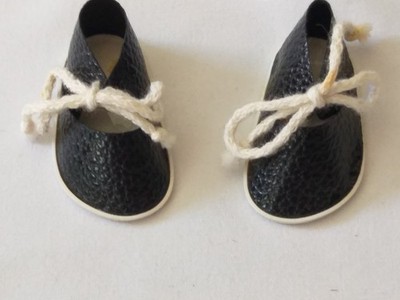 Alte Emso Puppenschuhe für 26/28 cm Puppe wie Schildkröt Cellba und Andere