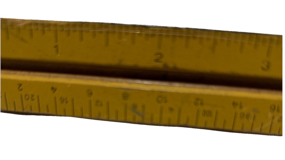Vnt Triangular Scale Ruler Wooden ArchitectureEngineer’sDraftingTool W ...