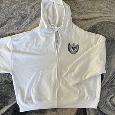 New Victoria Secret Pink Hoodie XXL Beverly Hills California Logo White NWT