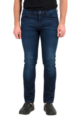 Hugo Boss Men's ''Hugo 734'' Skinny Fit Dark Blue Wash Stretch Jeans 