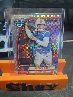 2024 Bowman University Chrome - Jaxson Dart #6 X-Fractor (RC)