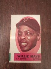 1963 Topps Peel-Offs #27 Willie Mays (VG)