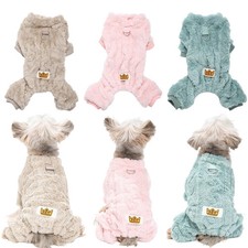 Winter Warm Dog Jumpsuit For Small Medium Dogs Cats Soft Cozy Fleece Dog Clothes