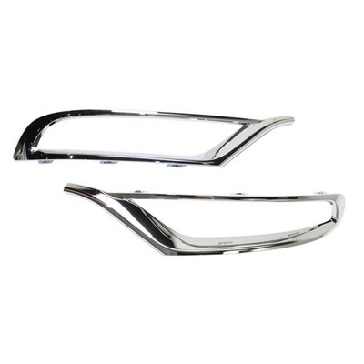 For Chrysler 300 2011-2022 Fog Light Trim Driver And Passenger Side Pair Chrome