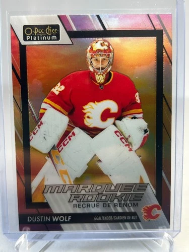 2023-24 O-Pee-Chee Platinum Marquee Rookie Sunset Dustin Wolf #240