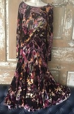 Jean Paul Gaultier Fuzzi Top L And Skirt M Set Sequin Velvet Accents
