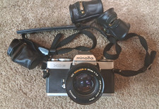 Minolta XD5 35mm Camera With MD Rokkor-X 55mm 1:1.4  2 More Lenes