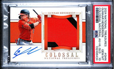 2024 National Treasures Holo Gold Gunnar Henderson Patch AUTO /10 PSA 10