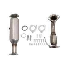 Se adapta a Honda Accord 2,4 L tubo flexible delantero y convertidor catalítico 2003-2007 2 piezas