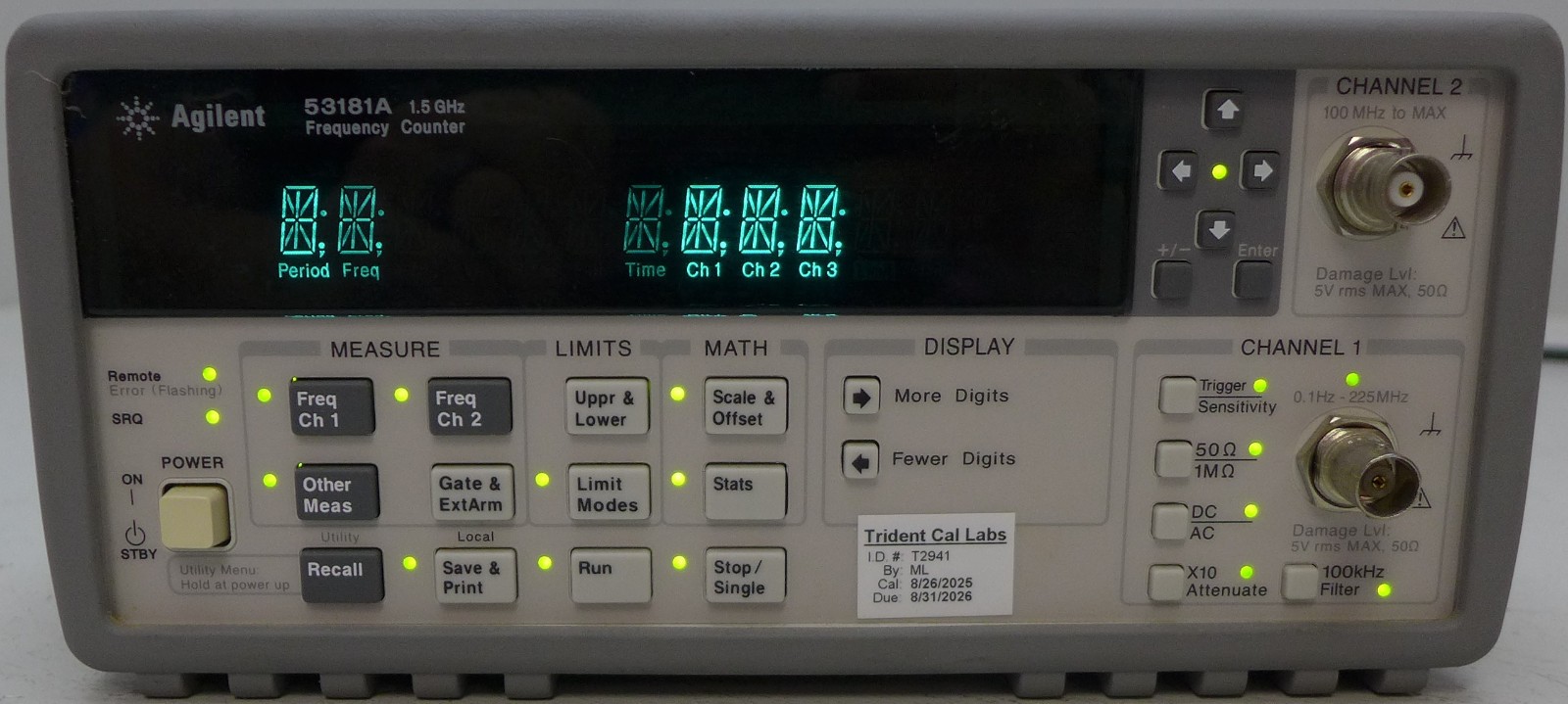 Agilent 53181A 1.5GHz Frequency Counter