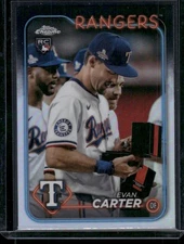 2024 Topps Chrome Update Evan Carter Image Variation