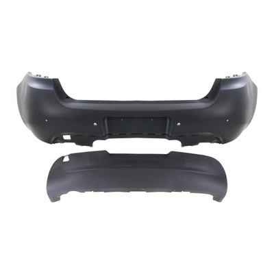 For Dodge Dart 2013-2016 Bumper Covers Upper - Primed, Lower - Textured Set Of 2