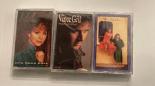 Lot of 3 Vintage Country Music Cassettes - Reba Vince Gill The Judds SEALED