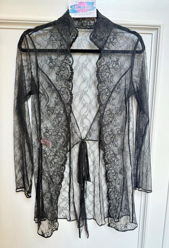 Bata negra Agent Provocateur Laretta AP4 ¡SÚPER RARA! Nuevo sin etiquetas Foto 3 de 4