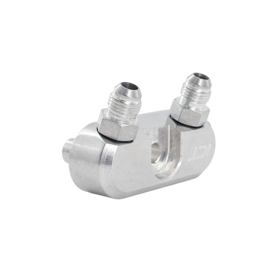 8L90E 10L90E Transmission Oil Cooler 6AN Fitting Adapter - 70 Degree Angle -6 - Image 3 of 4