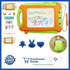 Colorful Erasable Magnetic Drawing Board for Kids with Pen and Three Stampers