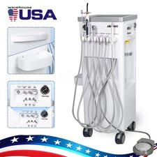 Portable Dental Delivery Turbine Unit with Compressor Suction Triplex Syringe