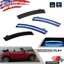 For 02-08 Mini Cooper R50 R53 R52 Front Rear Ice Blue LED Side Marker Light 4PCS