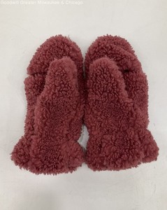 Apparis Dark Pink Faux Fur Fuzzy Mittens Winter Wear
