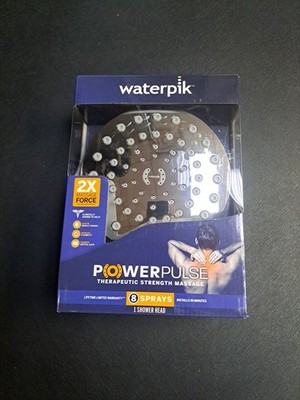 Waterpik 8-Spray Patterns Wall Mount Rain Fixed Shower Head Chrome YPW-833E