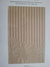 SPELLBINDERS Cottage Wall Embossing Folder Club Excl 3EOM-Jan26 5.5"x8.5" Flower