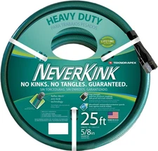 Teknor Apex NeverKink 8615-25, Heavy Duty Garden Hose 5/8 Inch 25 Feet, Green