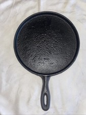 "Sartén de hierro fundido reciclada restaurada plancha comal redonda México sazonada 8"""