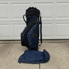 Nike Golf Cart Bag 8 Way Blue w/Rain Cover