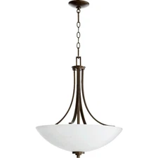 Reyes - 4 Light Pendant in Quorum Home Collection style - 19.5 inches wide by