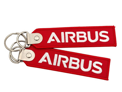Schlüsselanhänger Remove Before Flight RBF Airbus rot