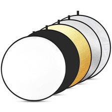 5-in-1 Light Reflector 43 Inch/110 cm Photography Diffuser Collapsible Portab...