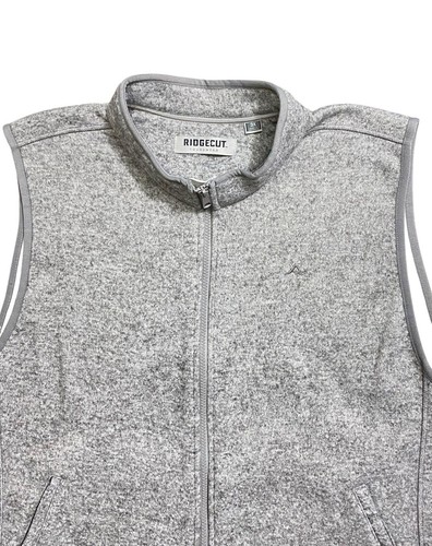 Ridgecut Toughwear Full Zip Mens Vest Size 3XL XXXL Gray Logo Pocket SUPER CLEAN - Picture 7 of 18