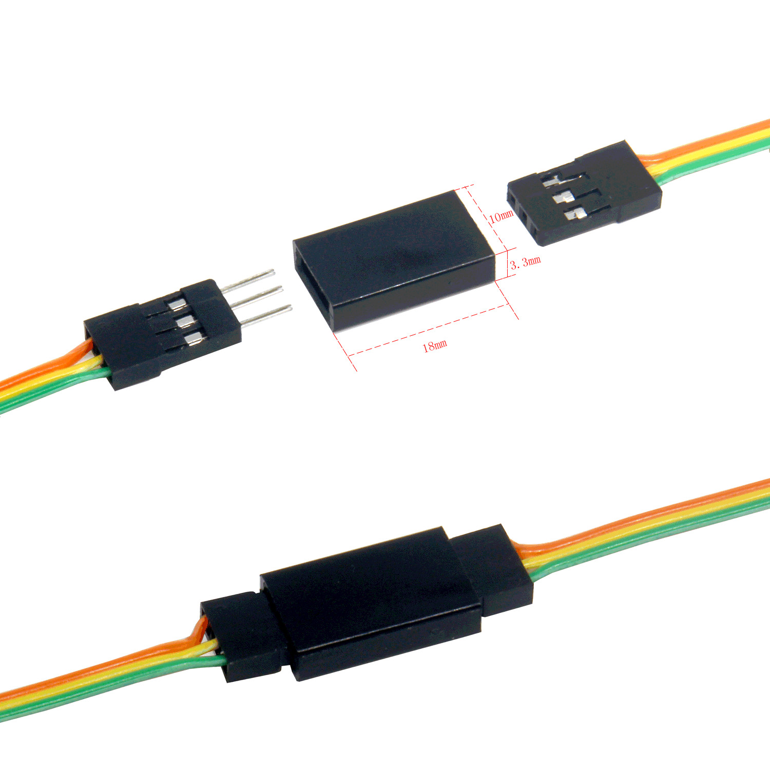 RC Car Boat Servo Plug Male Female JST JR Connector Crimp Pin Wire Assortement